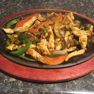 Chicken fajitas