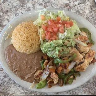 Chicken fajitas