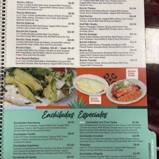 Menu page 8/9