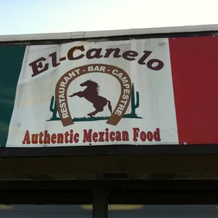 a sign for a mexican restaurant