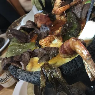 a close up of a plate of food