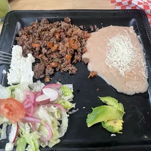 Machaca was ok but tasted microwaved and such a small portion. Not like they advertise