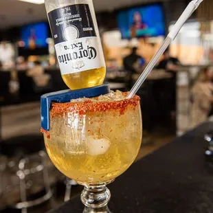 Have a sip with us! Our signature Corona-Rita