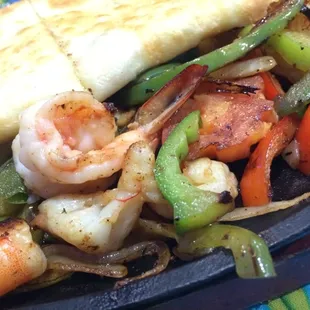 Fajitas de camaron