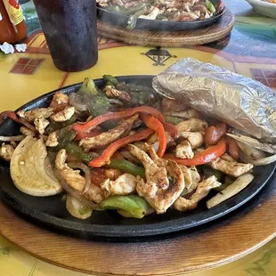 a plate of food on a table
