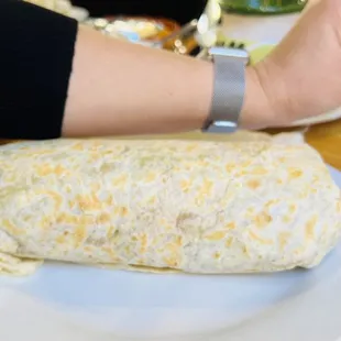 This burrito is huge!