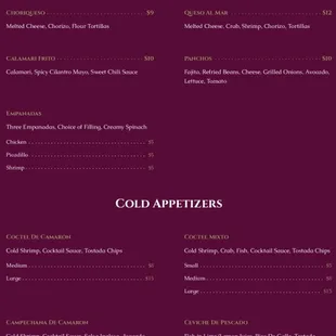 Daily Menu Page 1