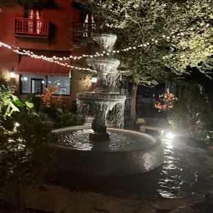 Outside patio Water feature