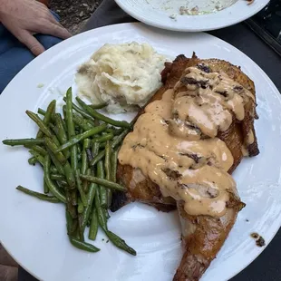 Smoked chicken White BBQ sauce.