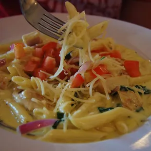 Chicken Florentine Alfredo