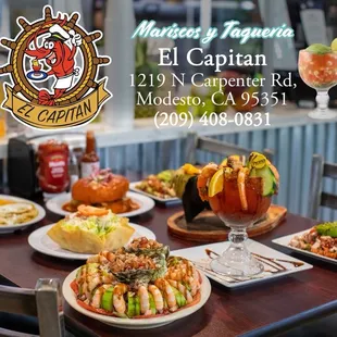 plates of food on a table