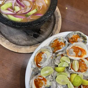 Aguachile Verde &amp; dozen oyster