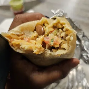 A scaled down Super Beyond Burrito