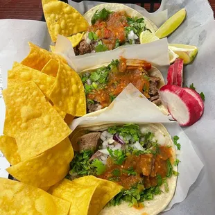 Carne Asada Tacos - quite possibly the worst I've ever had. Rubbery, no flavor, tortillas were moldy