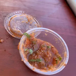 Tasteless jarred salsa