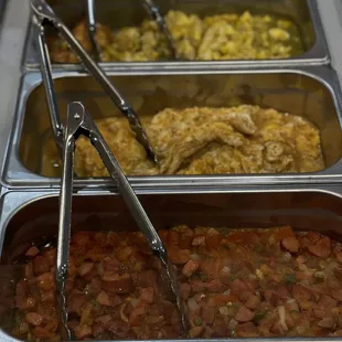 a variety of food items