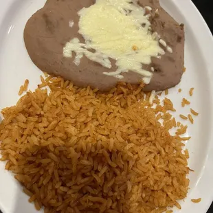 a plate of mexican food