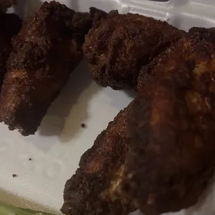 Burnt wings for lunch tomorrow