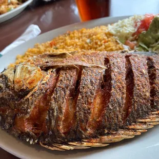Whole grilled Tilapia.