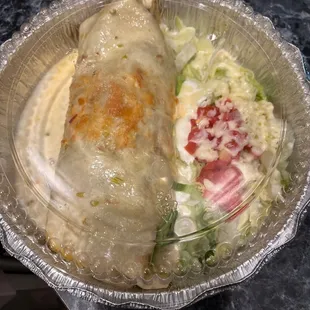 Burrito Enamorado to go