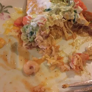 Shrimp in my burrito, don&apos;t like shrimp, but not allergic thankfully