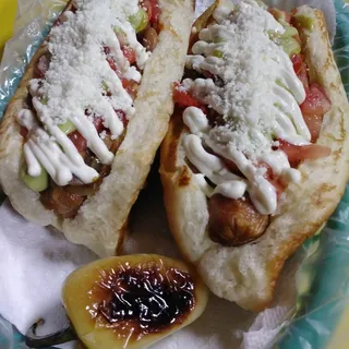 1. Hot Dog Estilo Sonora