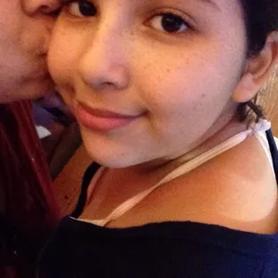 Late dinner with my doll