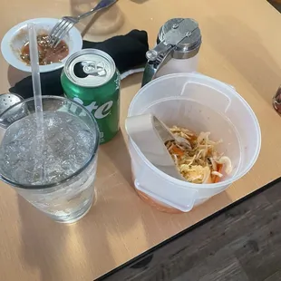 Served canned soda (VERY Flat), salsa tasted like the lemon juice from the corn man...very sour...