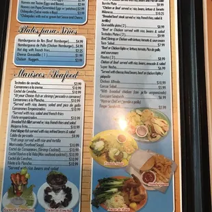 tacos, menu