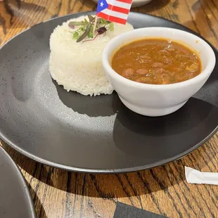 Arroz con Habichuelas!! Rice and beans!!