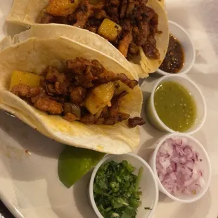 Al pastor street tacos