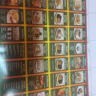 the menu