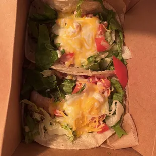 Apparently this is 2 Baja Fish Tacos