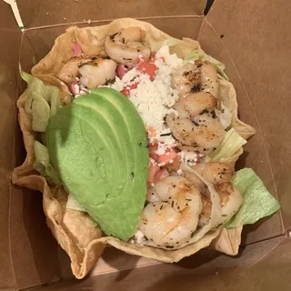 Shrimp Tostada Salad