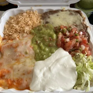 Enchiladas Dinner Plate