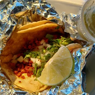 Chorizo taco