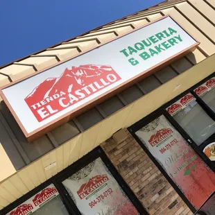 the front of the building