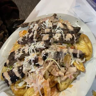 carne asada con tejadas