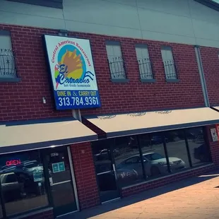 the front of a restaurant