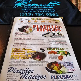 ramen and noodles, menu