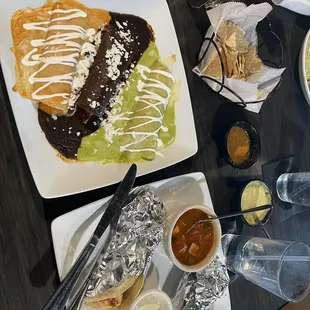 Enchilada Trio  Fish &amp; Shrimp Tacos