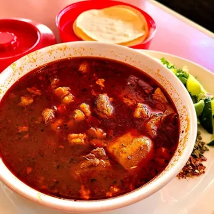 Pozole (pork &amp; hominy soup)