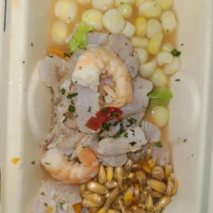 Ceviche with shrimp
