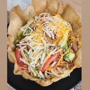 a close up of a plate of food