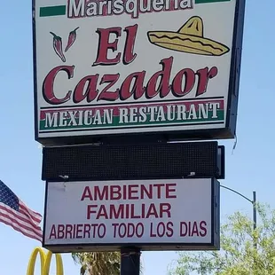 a mexican restaurant sign
