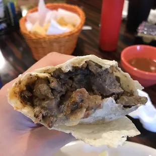 Carne Asada Burrito. It was $6.25 or something
