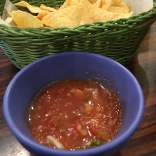 complimentary chips and salsa