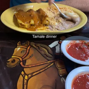 a man eating a plate of food