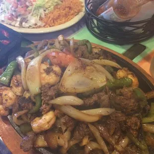 Fajitas for one we always split between the two of us!