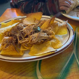 The item we canceled but were served and charged for anyway.  Burnt chips.